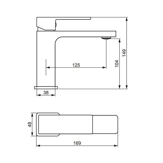 Смеситель для раковины (умывальника) Damixa Gala 530210500 розовое золото-3