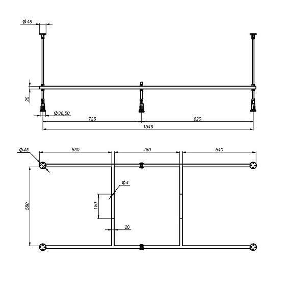 Ванна акриловая 165x70 AM.PM Gem W93A-165-070W-A белая глянцевая-6