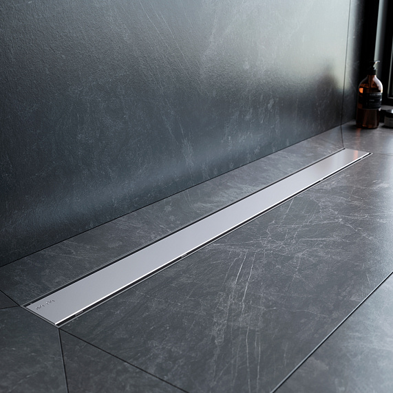 Душевой трап (лоток) 90 AM.PM PrimeFlow W02SC-U11-090-04SB комбинированный затвор со стальной матовой решеткой под плитку-7