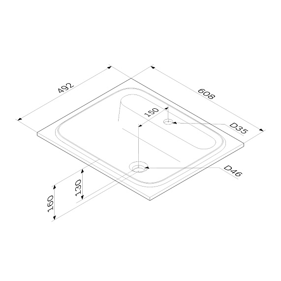 Тумба с раковиной 60 AM.PM Func M8FFUX0601OF подвесная/напольная на ножках под дерево-2