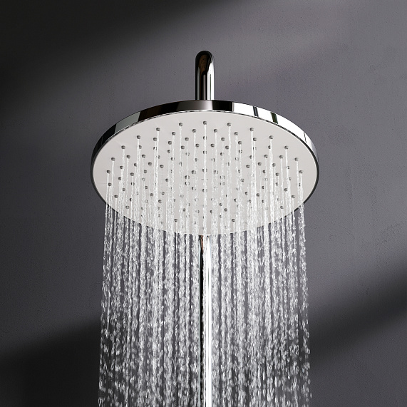 Душевая система AM.PM X-Joy F0785A600 стойка с тропическим душем, смесителем, хром-4