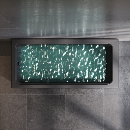 Ванна акриловая 150x70 AM.PM Gem W90A-150-070B-A черная матовая