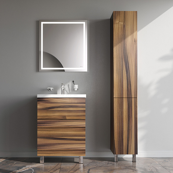 Шкаф-пенал для ванной 30 AM.PM Gem M90CSR0306HF напольный правый орех-1