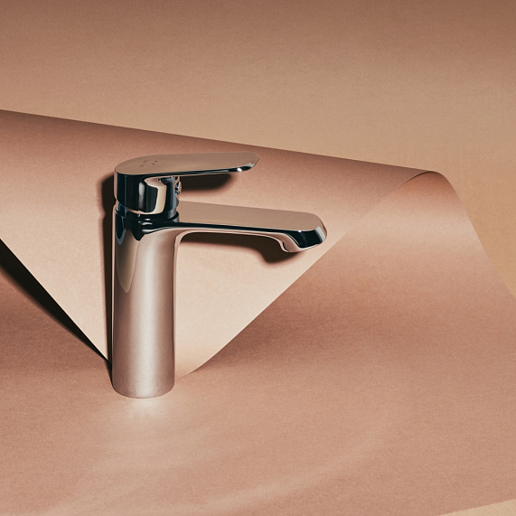 Тумба с раковиной и смесителем 100 AM.PM Func M8FFUX1001OF подвесная/напольная на ножках под дерево-7