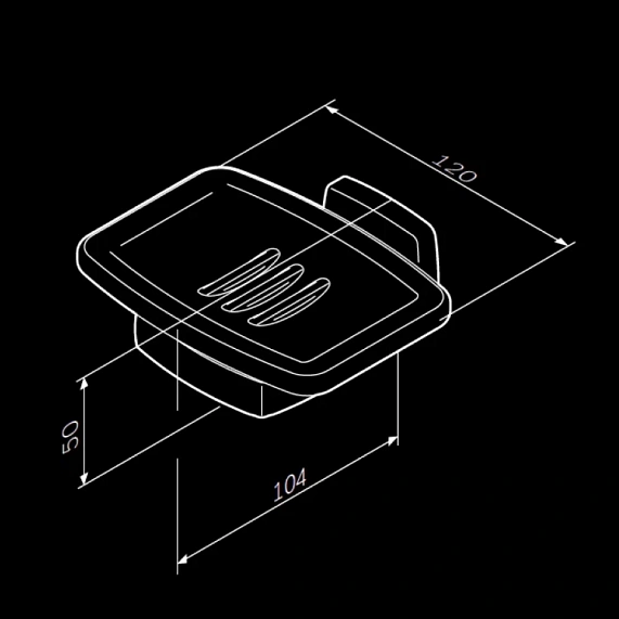 Мыльница стеклянная настенная AM.PM Gem A9034200 хром-5