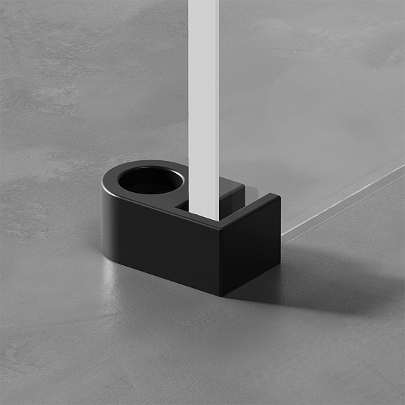 Душевая перегородка 80x195 AM.PM X-Joy W94UWI-80-F1-MTE прозрачное стекло, профиль серебристый-4